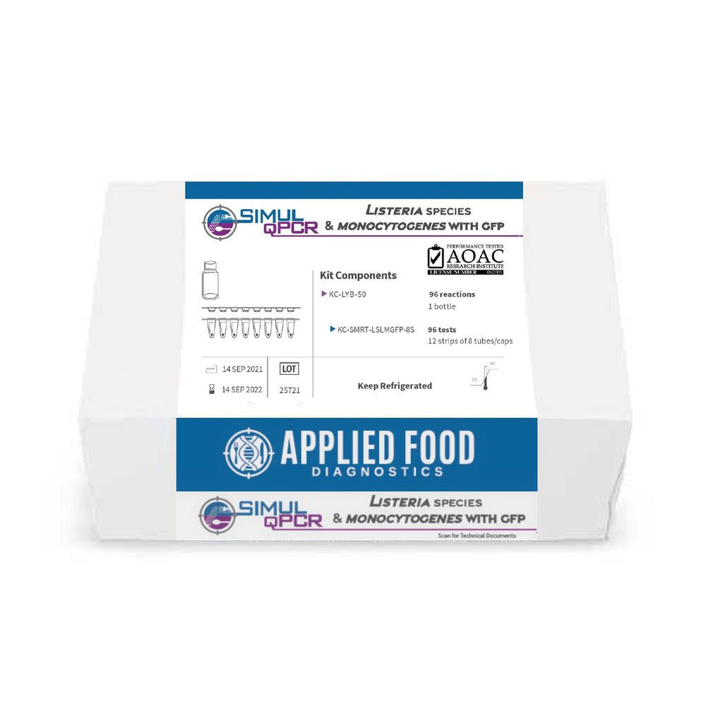 SIMUL-qPCR Listeria species and monocytogenes with GFP Assay