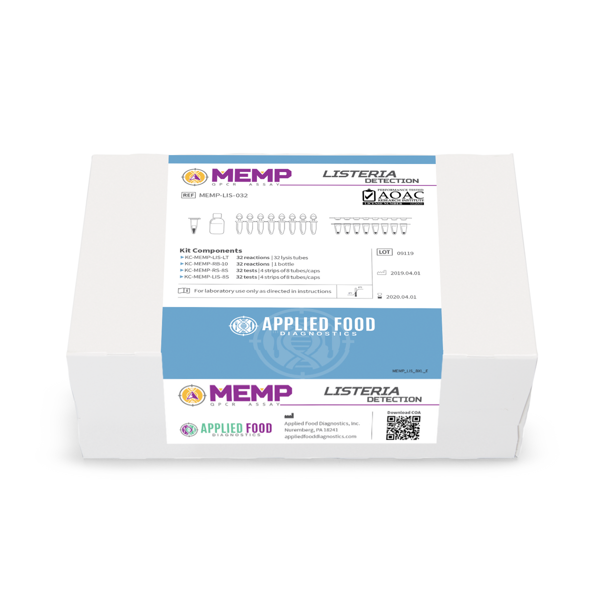 MEMP 𝘓𝘪𝘴𝘵𝘦𝘳𝘪𝘢 Detection Kit – Applied Food Diagnostic